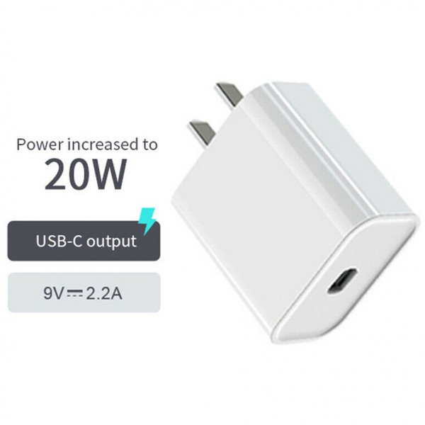 Wholesale USB C / Type C House Wall Charger 20W Fast Power Delivery, Powerport PD Adapter for iPad Pro, New iPhone, Pixel, Galaxy and More (Wall White)